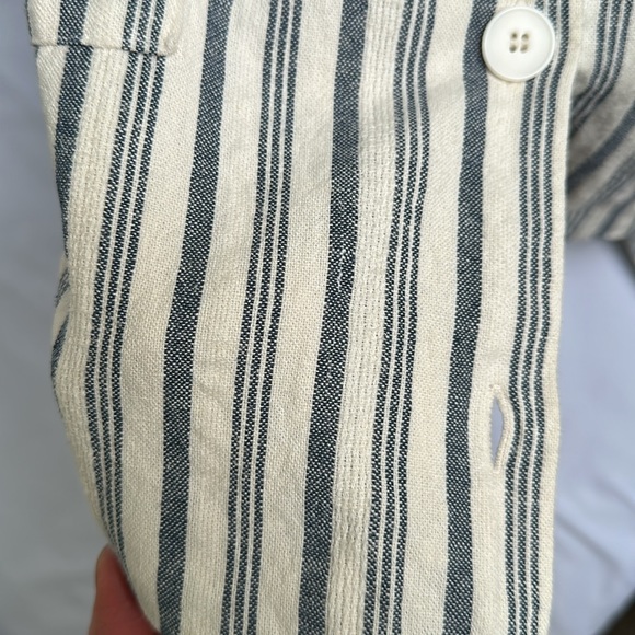 Oak + Fort Striped Linen Blend Skirt - Picture 10 of 10